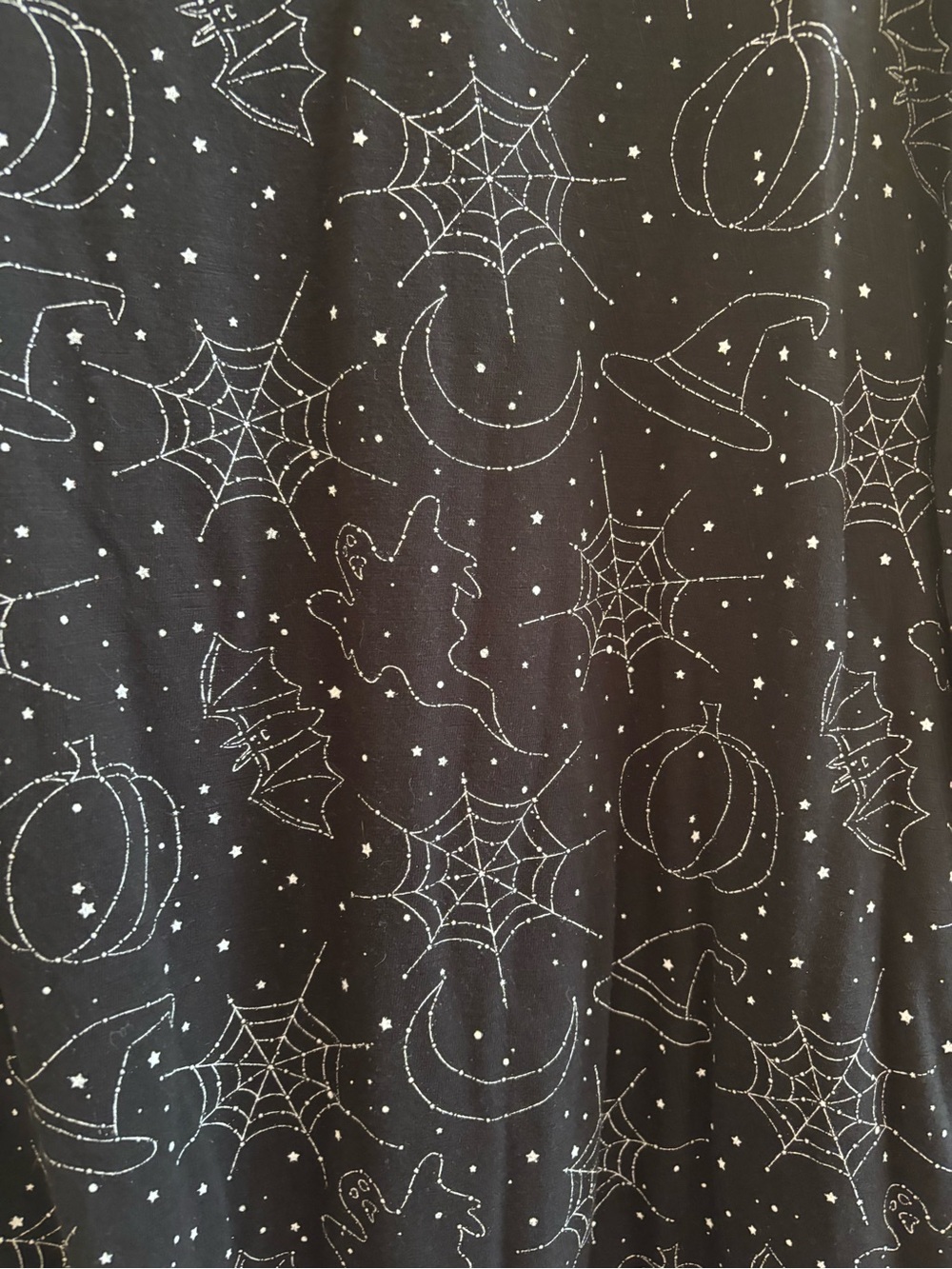 Source Unknown Black Long Sleeve Halloween Print Dress - Picture 3 of 5